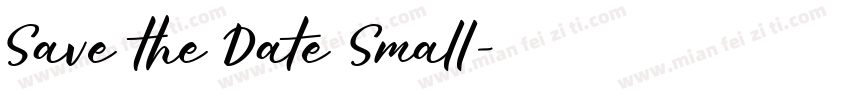Save the Date Small字体转换